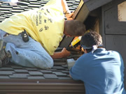 patching holes in roof